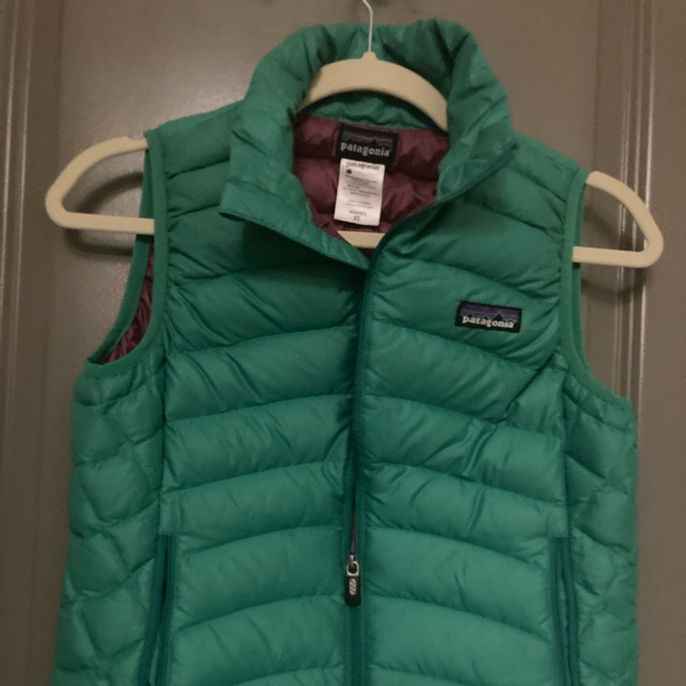 Green Patagonia Puffer vest